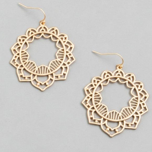 ANTICIPATE BOUTIQUE Jewelry - ❌SOLD❌Floral Matte Earrings